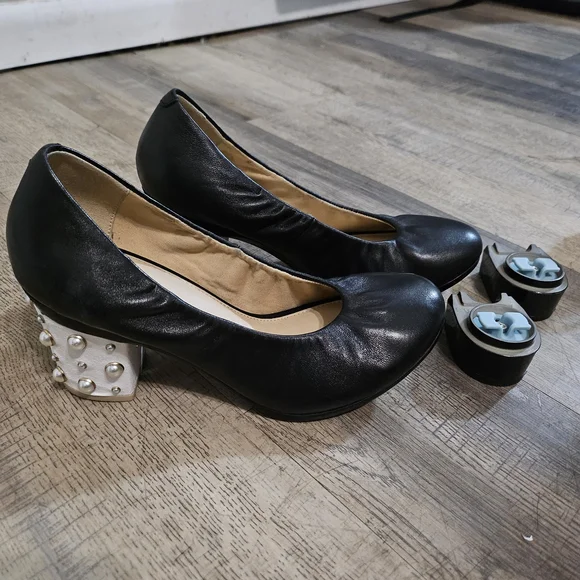 Pashion Footwear Black Ballet Pump 8 - Picture 2 of 5